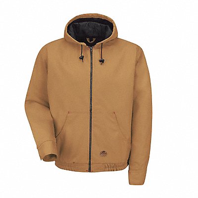 RED KAP JD20BDRG4XL K7370 65/35 P/C Cotton Duck Hooded Jacket