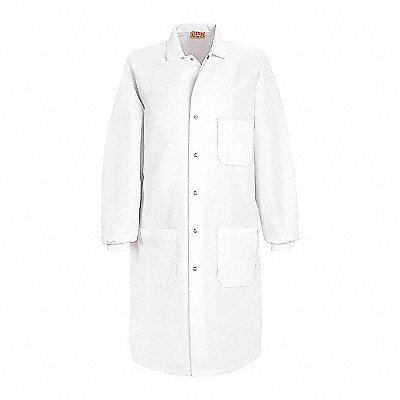 RED KAP KP70WHRGXL Lab Coat XL White Cotton/Poly