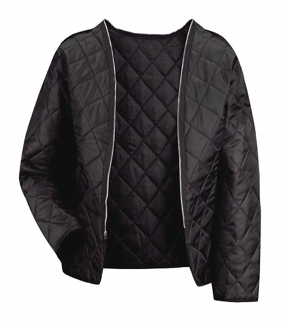 RED KAP LN30BKRGS Mns Deluxe Black Zip Out Liner-Ls