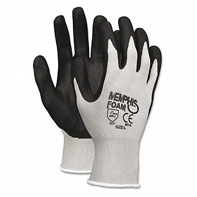 MEMPHIS 9673S Gloves Seamless Dipped Small Bk PK12