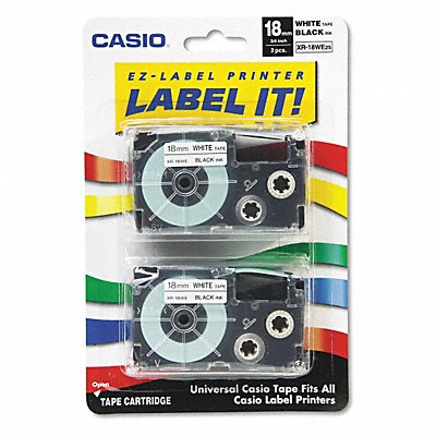 CASIO XR18WE2S Cassette 18mm for KL-120/820 PK2