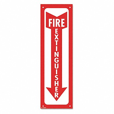 COSCO 98063 Sign Fire Extinguisher White