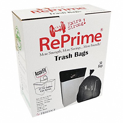 REPRIME H5645TCRC1 Liner 23 gal 0.90 mil Clear PK50