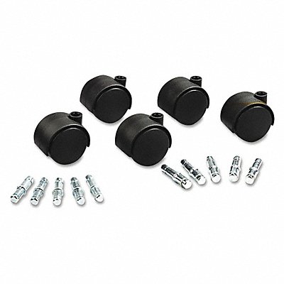 MASTER Castor 23624 Castor Duet Dlx Sft Black PK5