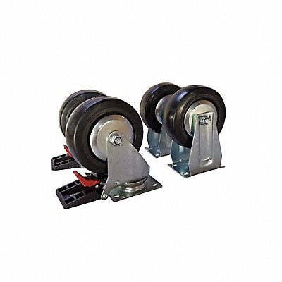 WESTWARD 10A029C2 Castor Pack Swivel Pair Rigid Pair