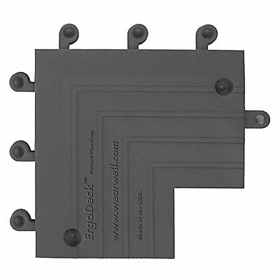 WEARWELL 56078X6X9X9BK ErgoDeck Inside Corner 6in x 9in x 9in