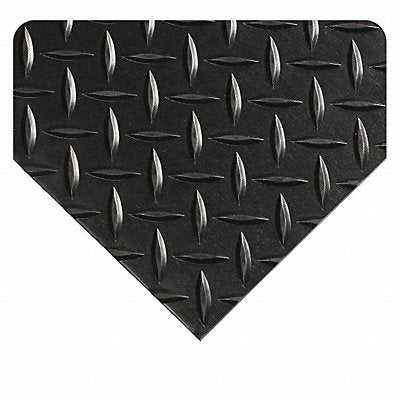 WEARWELL 70114X3X75BK Diamond Plate Switchboard Mat 3ft x 75ft