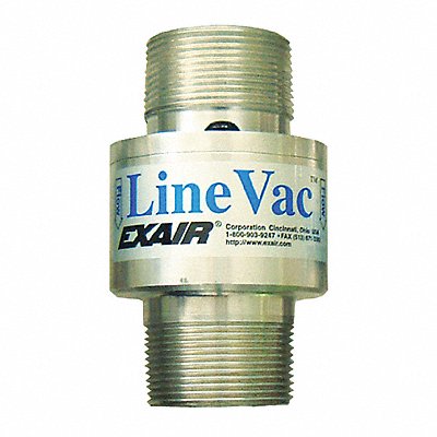 EXAIR 140125 Threaded Line Vac Aluminum 1-1/4