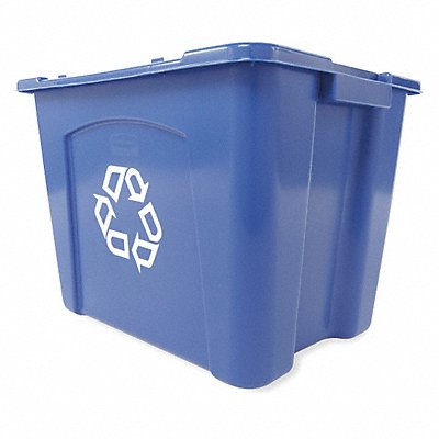 RUBBERMAID COMMERCIAL PRODUCTS FG571473BLUE Recycle Bin 14 gal Blue