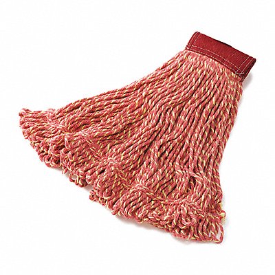 RUBBERMAID COMMERCIAL PRODUCTS FGD25306RD00 Blend Mop Head Red Cotton/Synthetic