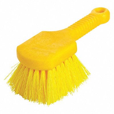 RUBBERMAID COMMERCIAL PRODUCTS FG9B2900YEL Pot Brush Synthetic Fill Short Handle