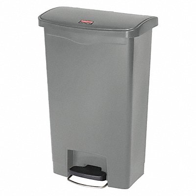 RUBBERMAID COMMERCIAL PRODUCTS 1883602 Slim Jim Resin Step On 13 gal Grey