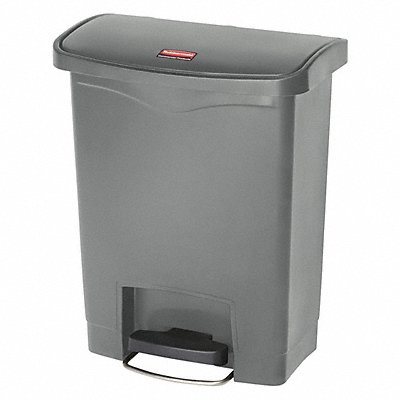 RUBBERMAID COMMERCIAL PRODUCTS 1883600 Slim Jim Resin Step On 8 gal Grey
