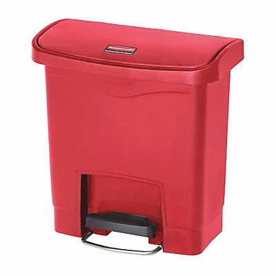RUBBERMAID COMMERCIAL PRODUCTS 1883563 Slim Jim Resin Step On 4 gal Red