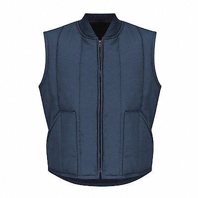 RED KAP VT22NVLNXXL Mens Navy Quilted Vest Patch Pocket