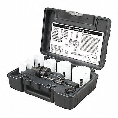 XTREME BLU-MOL D9591 Locksmith Bi-Metal Hole Saw Kit 9 pcs.