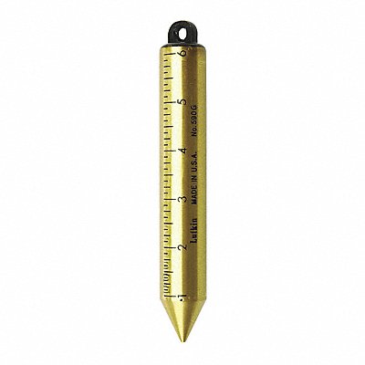 CRESCENT LUFKIN 590GN Plumb bob brass inage 20 oz