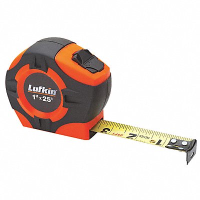 CRESCENT LUFKIN PHV1425N Tape 1 x25ft hi-viz orange
