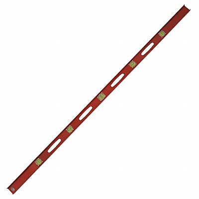 KRAFT TOOL SLHD72 I-Beam Level Alum Red 72 in L 10 Vials