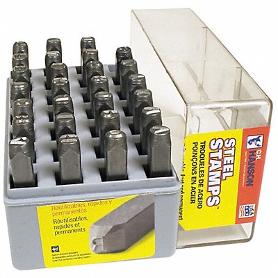 C.H. HANSON 26200 Letter Set 1/8 in H Steel