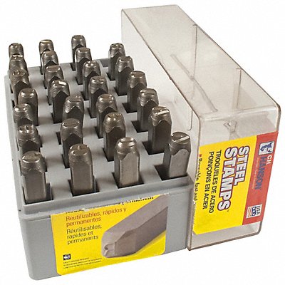 C.H. HANSON 21051 Letter Set 1/4 in H Steel