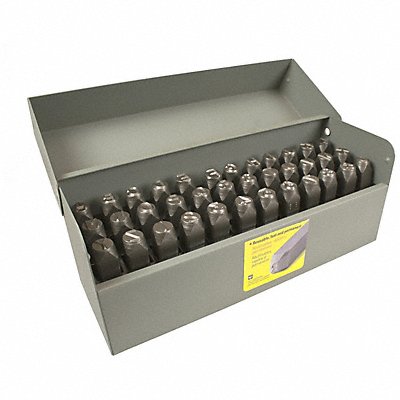 C.H. HANSON 26688 Letter and Number Set 1/4 in H Steel