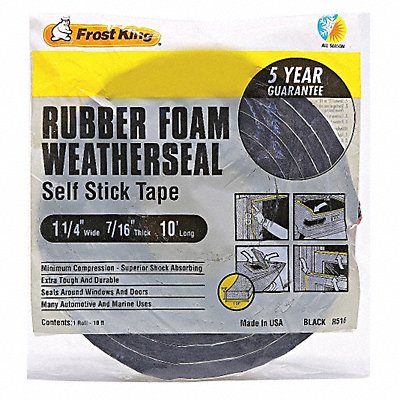 FROST KING R930H Sponge Rubber Foam Tape 1/2In.x10 ft.