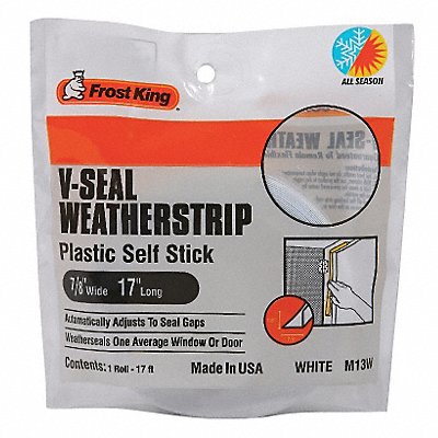 FROST KING M13WH Weatherstrip 17 ft White