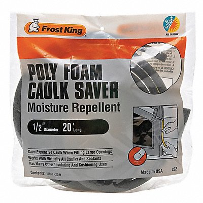 FROST KING C22H Weatherstrip 20 ft Grey