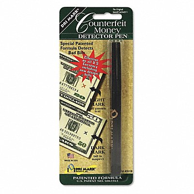 DRI-MARK 351B1 Counterfeit Detector Pen Black/Brown