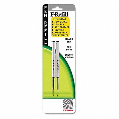 ZEBRA 85512 Refill for F Pen Fine Black PK2