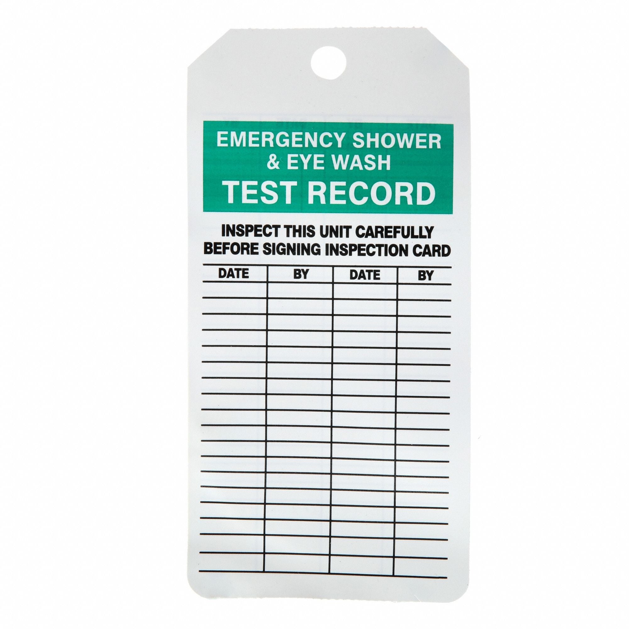 GRAINGER 43Z218 Inspection Tag By The Roll 6.25x3 PK100