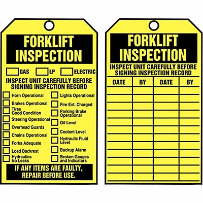 ACCUFORM TAR722 Inspection Tag By The Roll 6.25x3 PK250