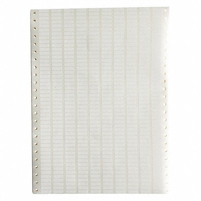 BRADY DAT9061910 Dot Matrix Labels 0.65 W x 0.2 H Wht