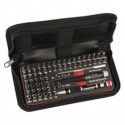 WIHA 75971 Bit Set 68 pcs. 3/16 Hex Shank