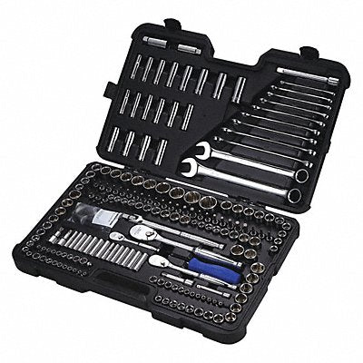 WESTWARD 440A57 Master Tool Set SAE/Metric 204 pieces