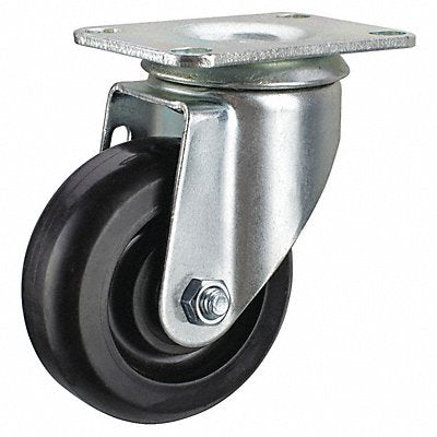 GRAINGER P12SPB040BP3 Standard Plate Castor Swivel 275 lb.