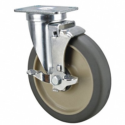 GRAINGER P12SRP060K12WB001 Standard Plate Castor Swivel 325 lb.
