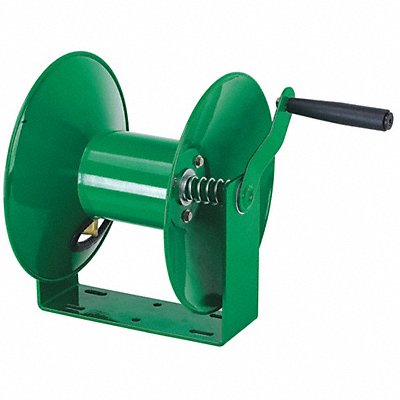 SPEEDAIRE 440G18 Hand Crank Hose Reel 50 ft 3/8 ID Green