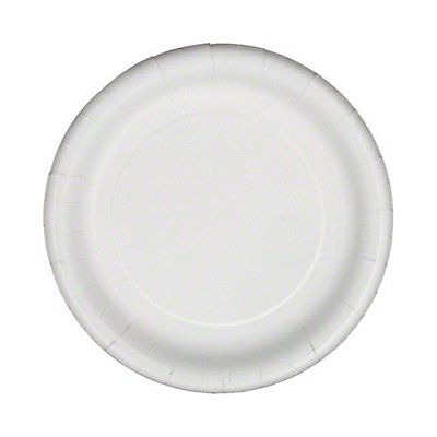 GRAINGER 23500 Disposable Paper Plate 7 in White PK500