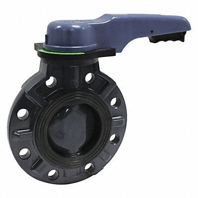 ASAHI 1728030 Valve Wafer PVC 3 Pipe Sz Lever Handle
