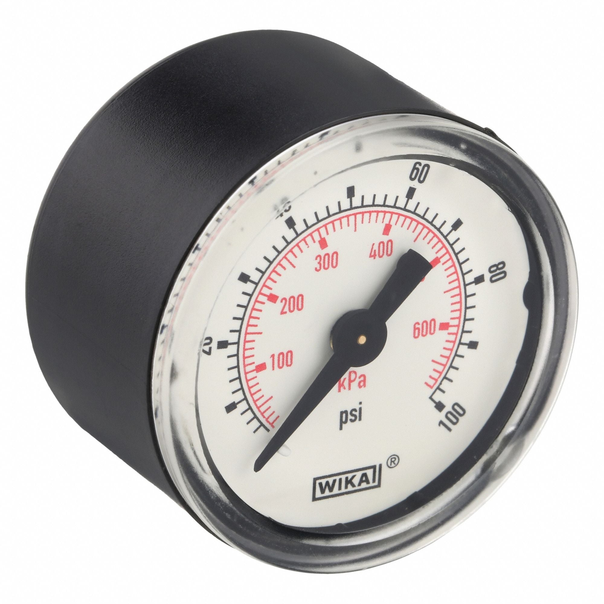 WIKA 1131315100B Pressure Gauge 1-1/2 Dial Size Back