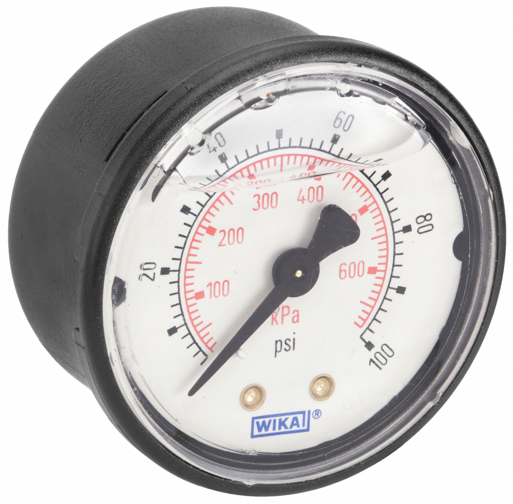 WIKA 1131320100B Pressure Gauge 2 Dial Size Back
