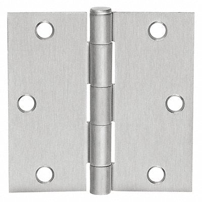 MCKINNEY 3 x3 140026D Butt Hinge Screw-On Satin Chrome