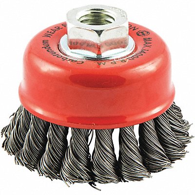 GRAINGER 66254443297 Cup Brush Wire 0.020 Dia Carbon Steel