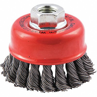 GRAINGER 66254442951 Cup Brush Wire 0.020 Dia Carbon Steel