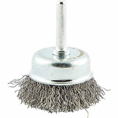 GRAINGER 66254443307 Cup Brush Wire 0.012 Dia Carbon Steel