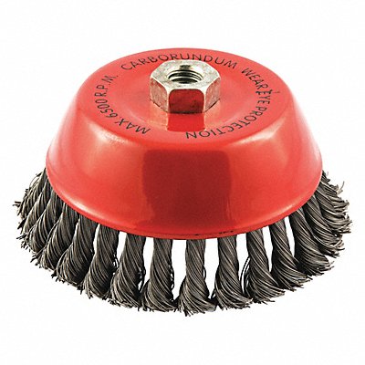 GRAINGER 66254443301 Cup Brush Wire 0.020 Dia Carbon Steel