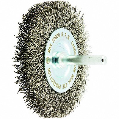 GRAINGER 66254442991 Wire Wheel Brush 0.0118 Dia Wire