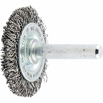 GRAINGER 66254443007 Wire Wheel Brush 0.0118 Dia Wire